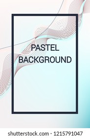 Cover template design. Abstract backgrounds with distorted lines. The effect of lightweight fabric. Mesh Fashionable cover with gradient for magazine, book.