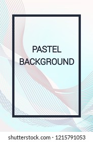 Cover template design. Abstract backgrounds with distorted lines. The effect of lightweight fabric. Mesh Fashionable cover with gradient for magazine, book.