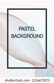 Cover template design. Abstract backgrounds with distorted lines. The effect of lightweight fabric. Mesh Fashionable cover with gradient for magazine, book.