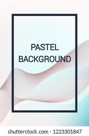 Cover template design. Abstract backgrounds with distorted lines. The effect of lightweight fabric. Mesh Fashionable cover with gradient for magazine, book.