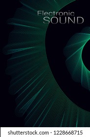 Cover template design. Abstract backgrounds with distorted lines. The effect of lightweight fabric. Mesh Fashionable cover with gradient for magazine, book.