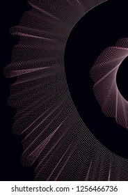 Cover template design. Abstract backgrounds with distorted lines. The effect of lightweight fabric. Mesh Fashionable cover with gradient for magazine, book.