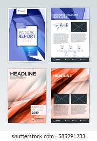 Cover template design background. Business brochure, corporate presentation, annual report, flyer. Vector illustration