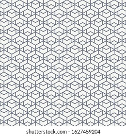 Cover template design with gray geometric pattern. Seamless square background.