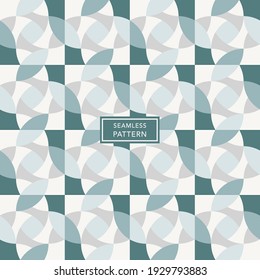 Bedecken Sie das Template-Design mit mehrfarbigem geometrischem Muster. Nahtloser Hintergrund.