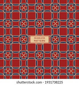 Diseño de la plantilla de portada con un patrón geométrico multicolor. El fondo es impecable.