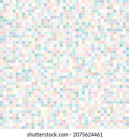 Cover template design with pastel geometric shapes. Seamless square background.