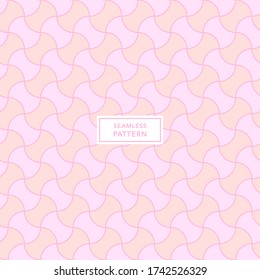 Diseño de la plantilla de cubierta con un patrón geométrico rosado. El fondo es impecable.
