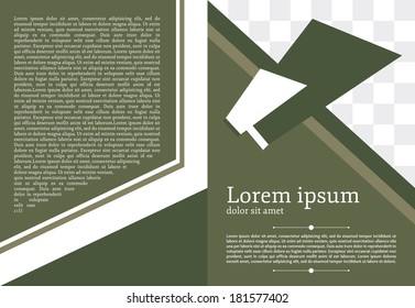 cover template front back page green 07 vector