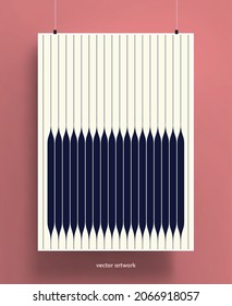 Cover template with geometric abstract background. Trendy colorful geometric shapes and stripes. Applicable for placards, brochures, posters, covers and banners. Vector illustration.