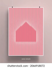 Cover template with geometric abstract background. Trendy colorful geometric shapes and stripes. Applicable for placards, brochures, posters, covers and banners. Vector illustration.