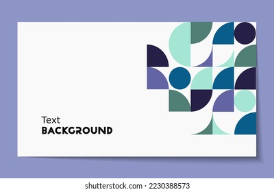 Cover template with geometric background. Background for the banner. Vector