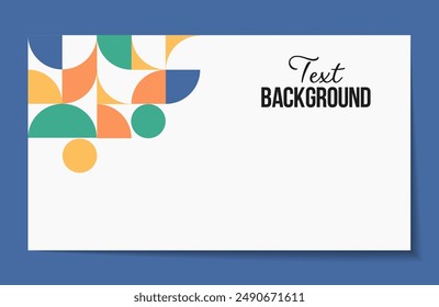 Cover template with geometric background. Background for the banner. Vector