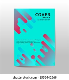 cover template with geometric dynamic shapes bright gradients. Futuristic vector and modern concept. ideal for banner, cover, billboard, brochure, print.
