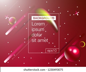 Cover template with glowing particles liquid dynamic flow. Trendy fluid design