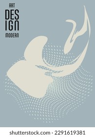 Cover template with graphic geometric elements in bauhaus, memphis and hipster style. This illustration can be used as a print on t-shirts and bags, stationary or posters.
