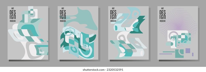 Cover template with graphic geometric elements in bauhaus, memphis and hipster style. This illustration can be used as a print on t-shirts and bags, stationary or posters.

