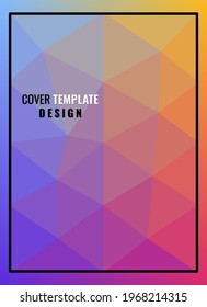 Cover template is low poly texture, suitable for covers, templates, backgrounds, posters