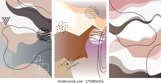 Plantilla de portada hecha de elementos geométricos gráficos en estilo memphis. Adecuado para tarjetas, carteles, folletos, portadas y banners. Ilustración vectorial.