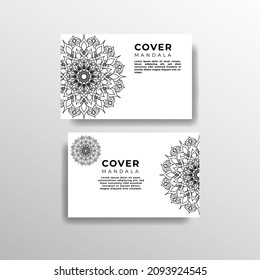 cover template with mandala flower