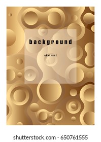 Cover template with a modern design. Printing with gold foil. Vector illustration of Eps 10. Abstract geometric background for posters, banners, leaflets and corporate Identity.