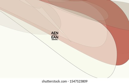 Cover template with pastel colored transparent overlapping shapes creating vector mixture of acrylic paint or watercolor effect. Marble texture flat colors simple organic shapes. Nature earth design.