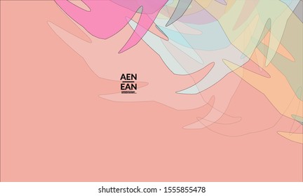 Cover template with pastel colored transparent overlapping shapes creating vector mixture of acrylic paint or watercolor effect. Marble texture flat colors simple organic shapes. Nature earth design.