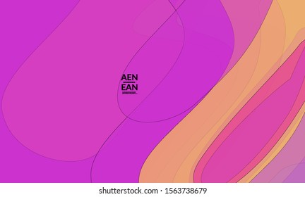 Cover template with pastel colored transparent overlapping shapes creating vector mixture of acrylic paint or watercolor effect. Marble texture flat colors simple organic shapes. Nature earth design.
