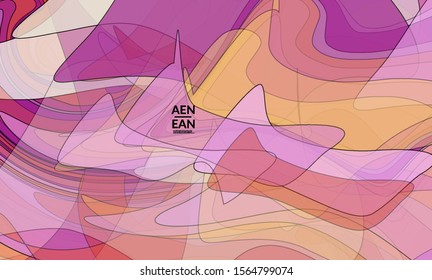 Cover template with pastel colored transparent overlapping shapes creating vector mixture of acrylic paint or watercolor effect. Marble texture flat colors simple organic shapes. Nature earth design.
