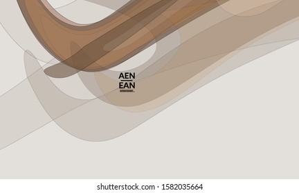 Cover template with pastel colored transparent overlapping shapes creating vector mixture of acrylic paint or watercolor effect. Marble texture flat colors simple organic shapes. Nature earth design.