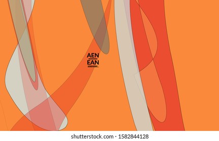 Cover template with pastel colored transparent overlapping shapes creating vector mixture of acrylic paint or watercolor effect. Marble texture flat colors simple organic shapes. Nature earth design.