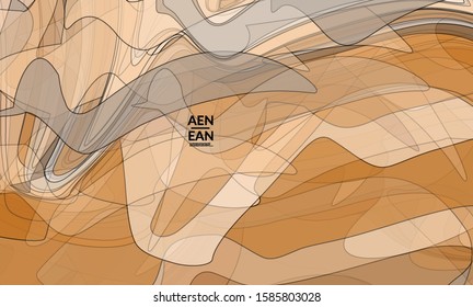 Cover template with pastel colored transparent overlapping shapes creating vector mixture of acrylic paint or watercolor effect. Marble texture flat colors simple organic shapes. Nature earth design.