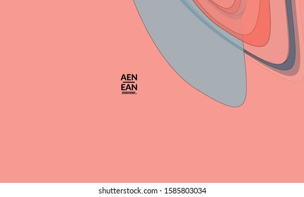 Cover template with pastel colored transparent overlapping shapes creating vector mixture of acrylic paint or watercolor effect. Marble texture flat colors simple organic shapes. Nature earth design.