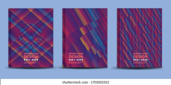 Cover Template Set, Annual report 2020-20205, Business Broschüren Flyer Template, Inserat, Firmenprofil, Zeitschriftenwerbung, Buch, Poster, abstrakte Hintergrund-Vektorillustration, A4-Größe