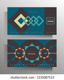 Plantilla de portada para volante, folleto, libro, carpeta, afiche, banner. Ilustración de color del vector.