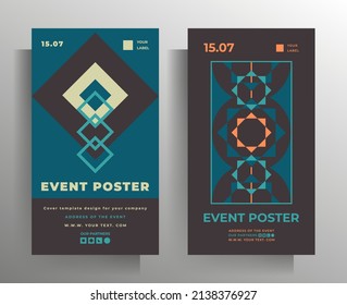 Titelvorlage für Flyer, Broschüre, Buch, Ordner, Poster, Banner. Vektorgrafik.