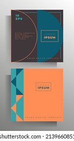 Titelvorlage für Flyer, Broschüre, Buch, Ordner, Poster, Banner. Vektorgrafik.