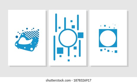 Cover template sets, geometric vector abstract backgrounds. Flyers, presentations, brochures, banners, poster designs, and others