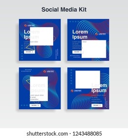 cover template, social media kit, cover design, banner, memphis background