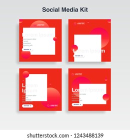 cover template, social media kit, cover design, banner, memphis background