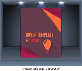 Cover Template Vector Vintage Paper
