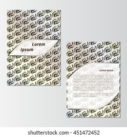 Cover template. Vintage background. The concept of brochures, booklets. The basis for the banner presentation. Blank layout for information, announcements or advertising. Vector illustration.