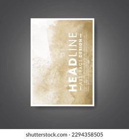 Cover template with watercolor background. Design for your cover, date, postcard, banner, logo.