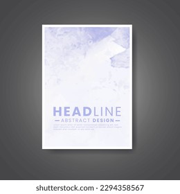 Cover template with watercolor background. Design for your cover, date, postcard, banner, logo.