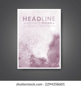Cover template with watercolor background. Design for your cover, date, postcard, banner, logo.