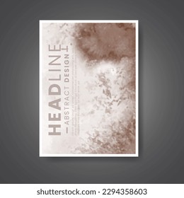 Cover template with watercolor background. Design for your cover, date, postcard, banner, logo.