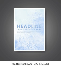 Cover template with watercolor background. Design for your cover, date, postcard, banner, logo.