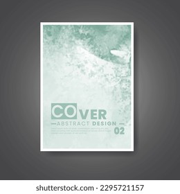 Cover template with watercolor background. Design for your cover, date, postcard, banner, logo.