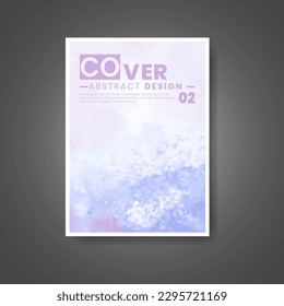 Cover template with watercolor background. Design for your cover, date, postcard, banner, logo.