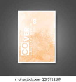 Cover template with watercolor background. Design for your cover, date, postcard, banner, logo.